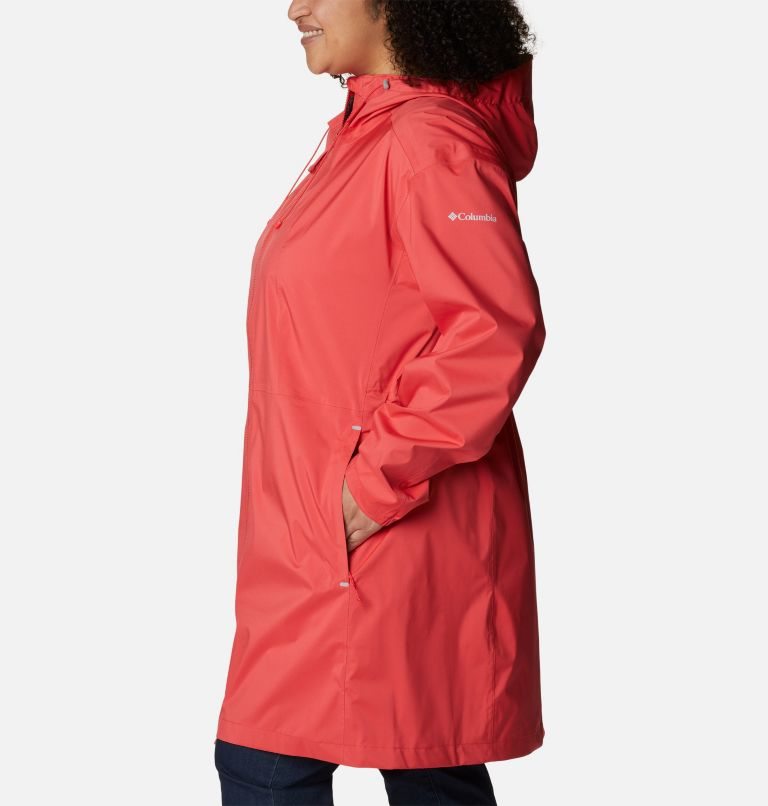 Women's Columbia Weekend Adventure Long Shell Jackets Red | Plus Size CA-HL053
